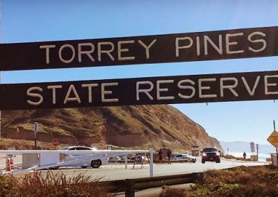 Torrey Pines State Reserve Park Sign